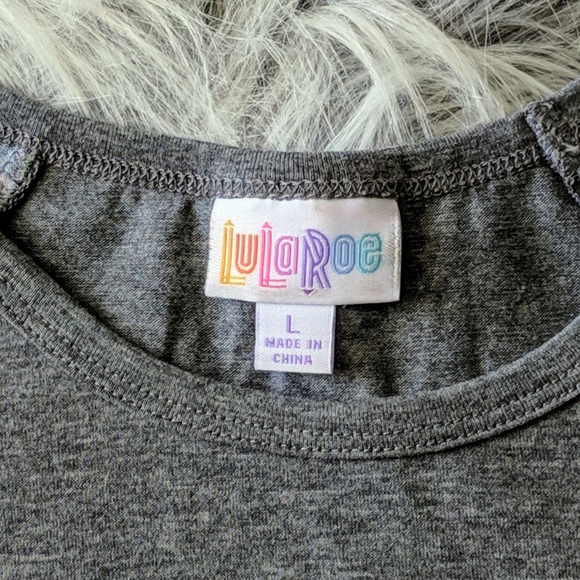 LuLaRoe L Randy 3/4 Sleeve Raglan Top - Picture 2 of 5